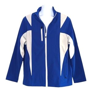 Team 365 Men’s Icon Color Block Soft Shell Jacket Sport Royal/Silver NWOT Size L